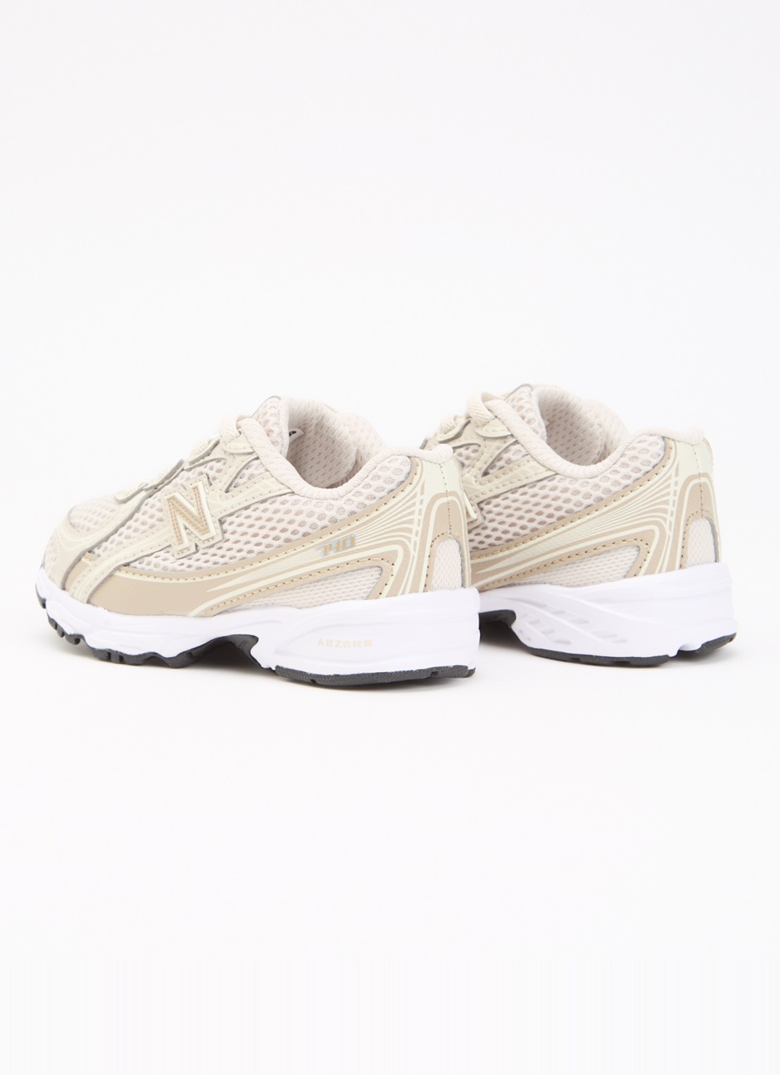 New Balance 740 sneaker van mesh - achterkant 3 beige