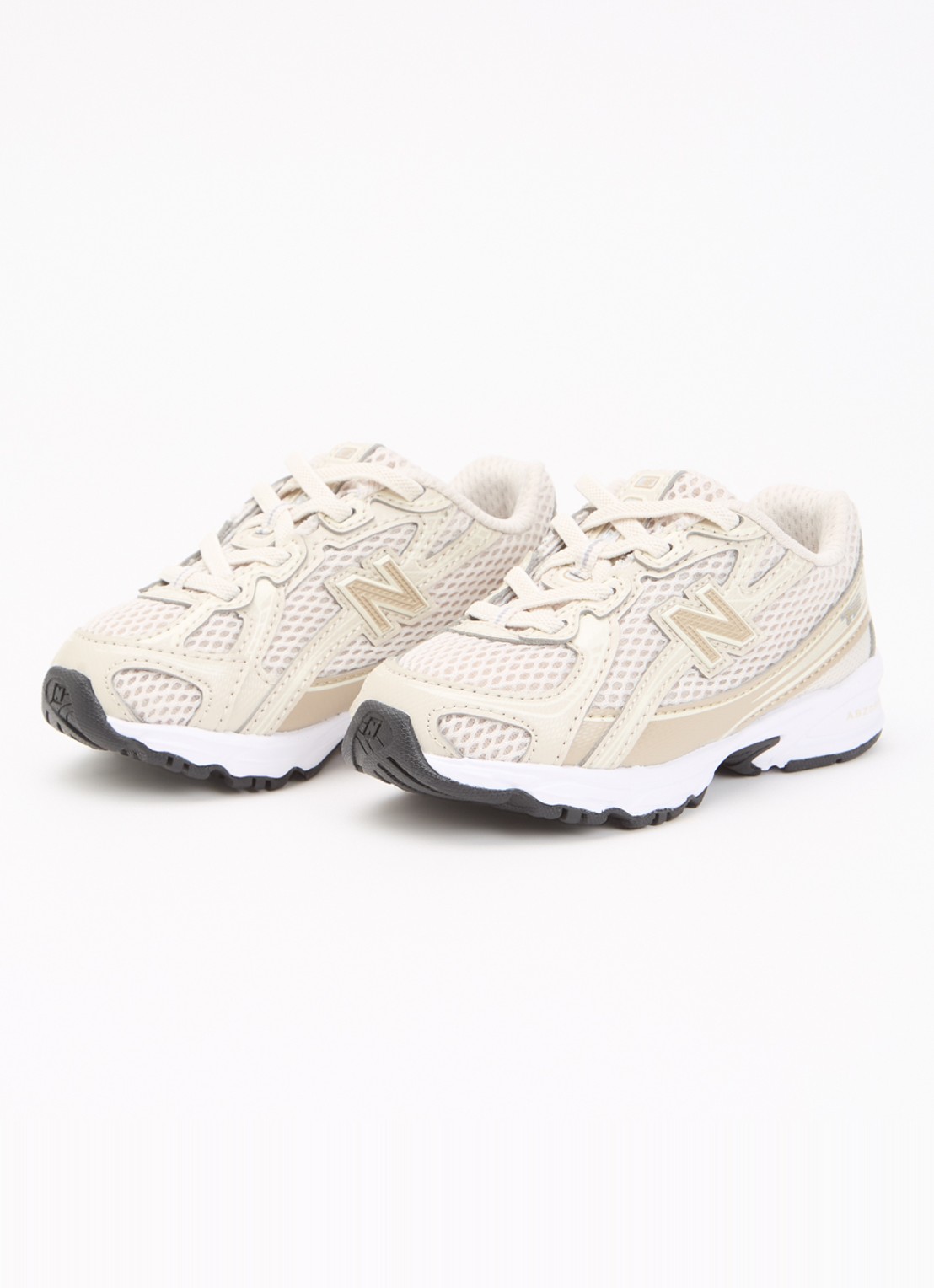 New Balance 740 sneaker van mesh - voorkant 2 beige
