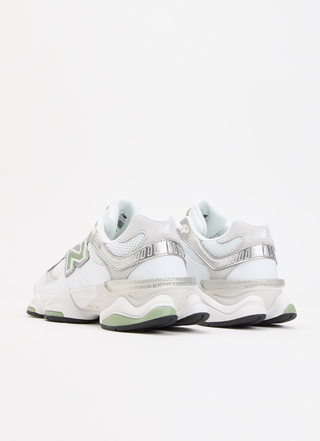 New Balance 9060 sneaker met mesh details en logo  - achterkant 5 groen