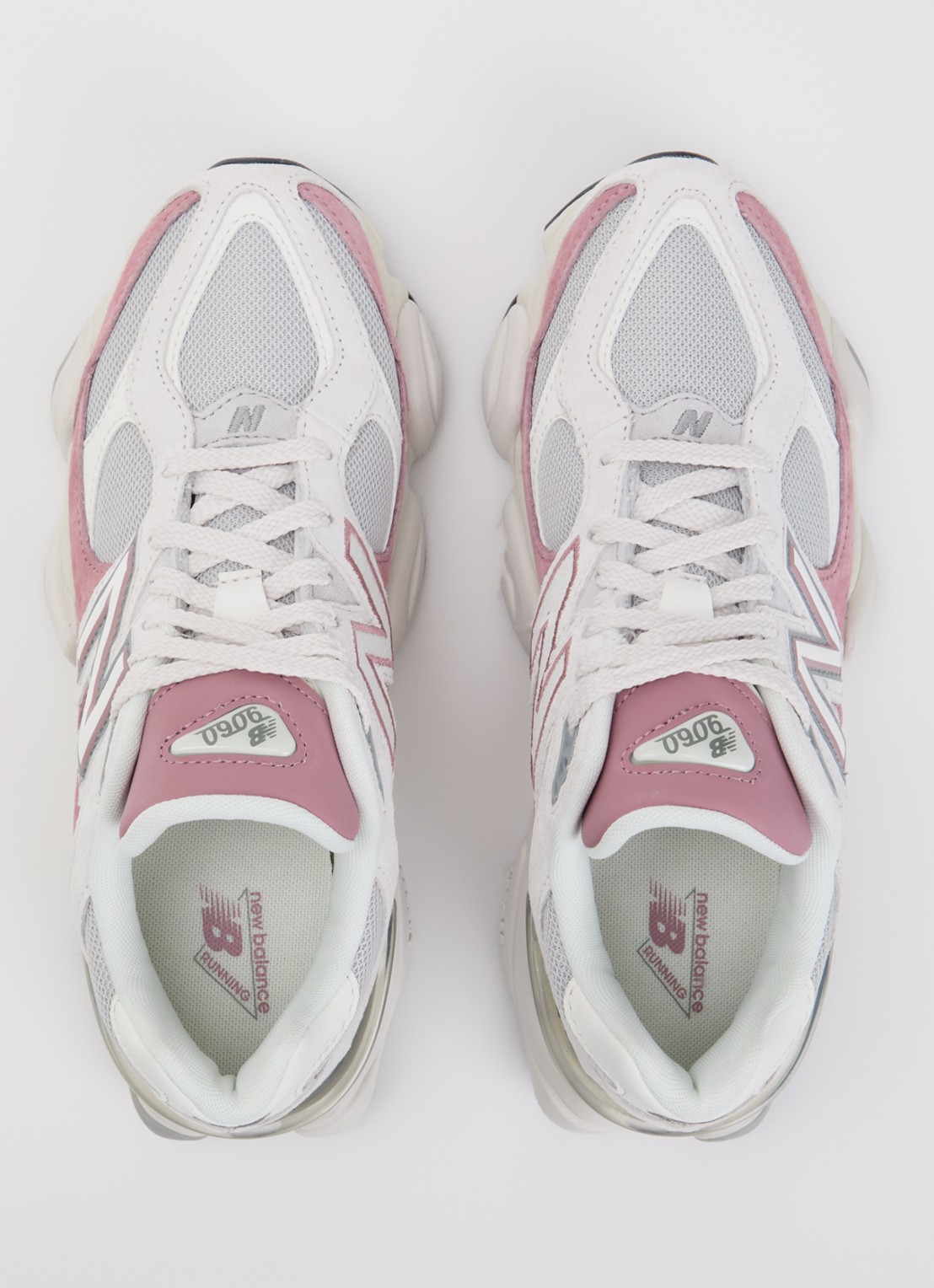New Balance 9060 sneaker met mesh details en logo  - detail 4 roze