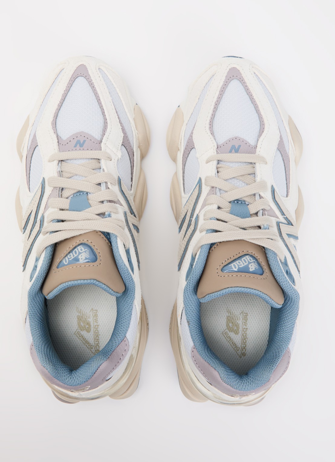 New Balance 9060 sneaker met mesh details - detail 3 creme