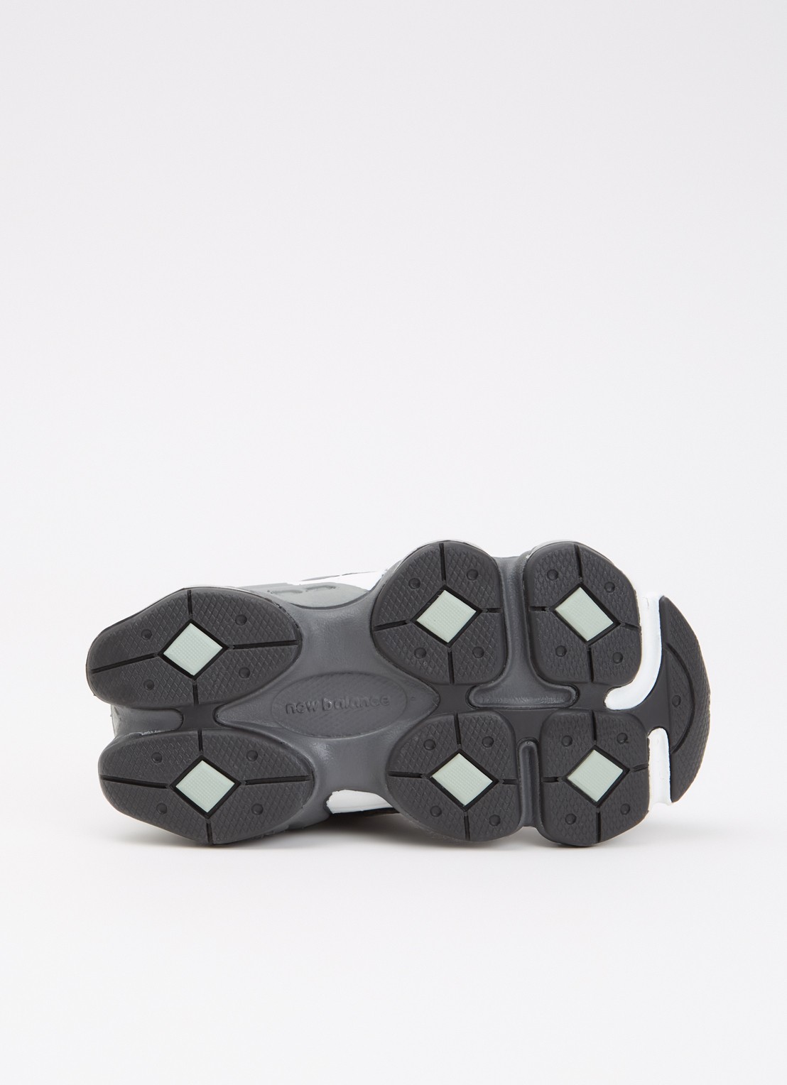 New Balance 9060 sneaker met mesh details - detail 4 donkergrijs