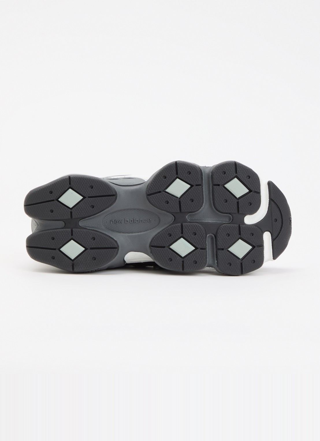 New Balance 9060 sneaker met mesh details - detail 4 donkergrijs
