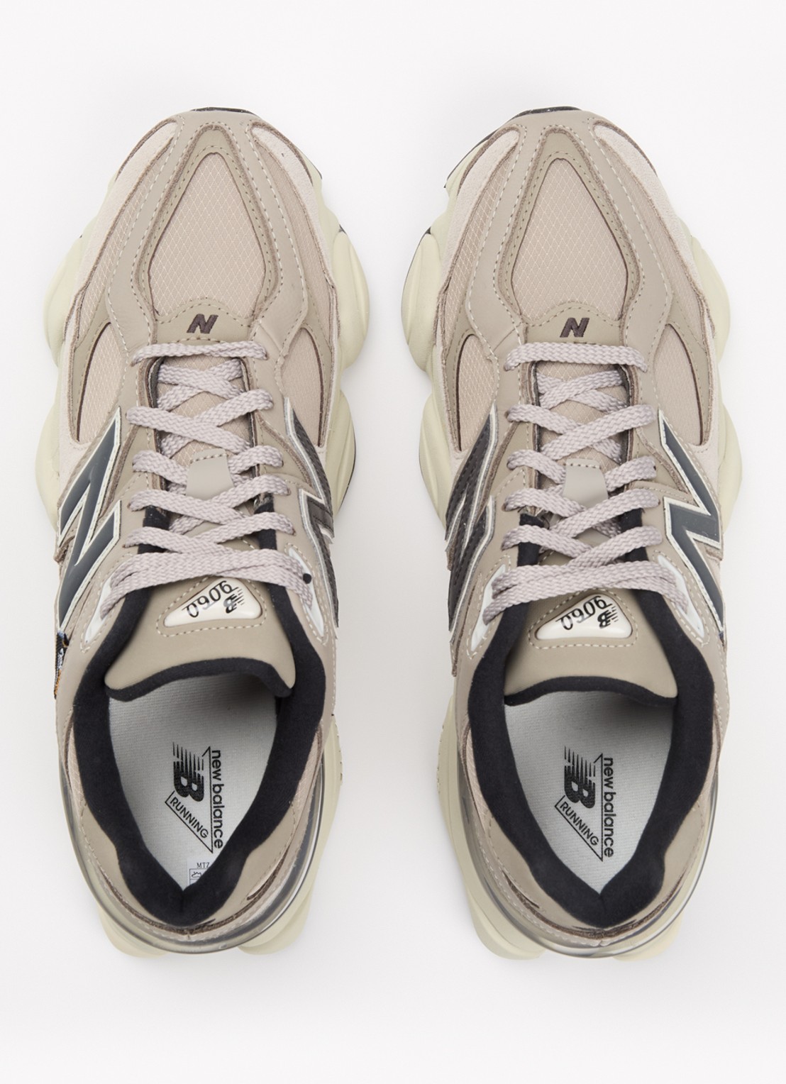 New Balance 9060 sneaker met mesh en suède details - detail 5 beige