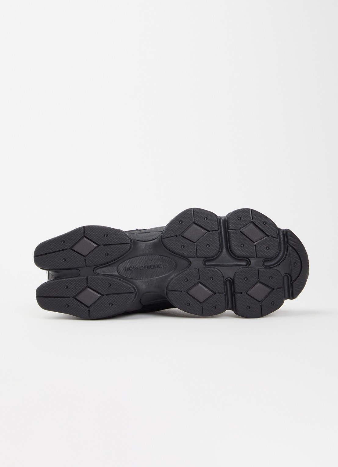 New Balance 9060 sneaker met nubuck details - detail 5 zwart