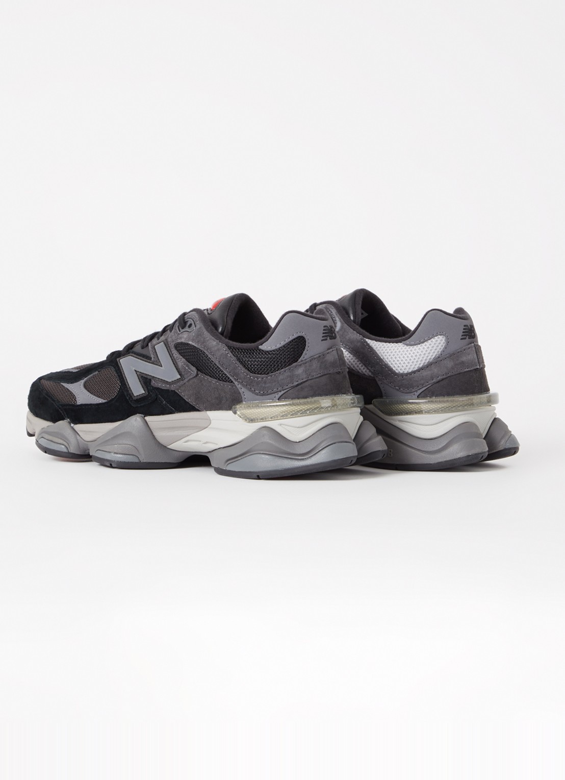 New Balance 9060 sneaker met suède details - achterkant 6 zwart
