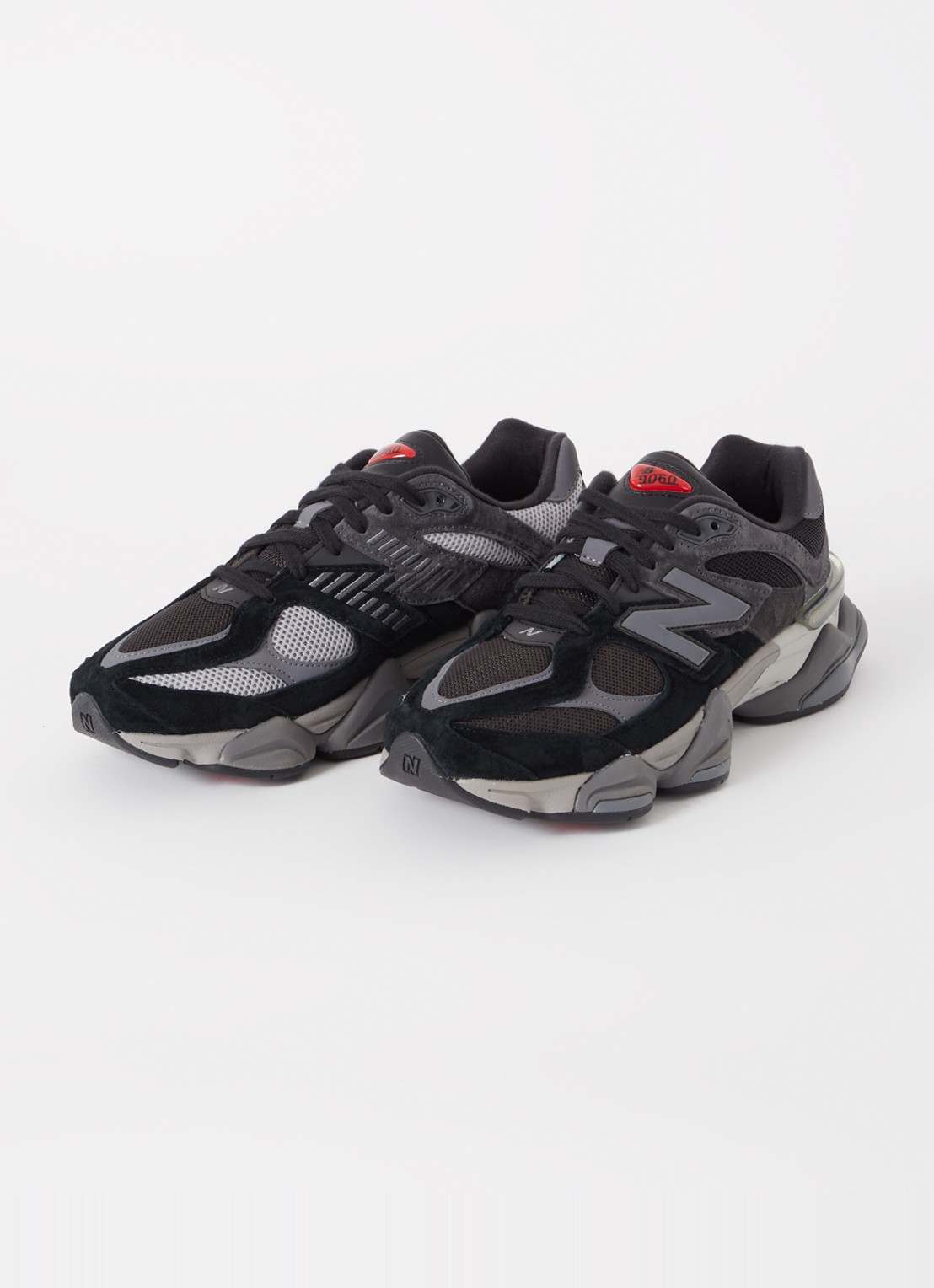 New Balance 9060 sneaker met suède details - detail 3 zwart