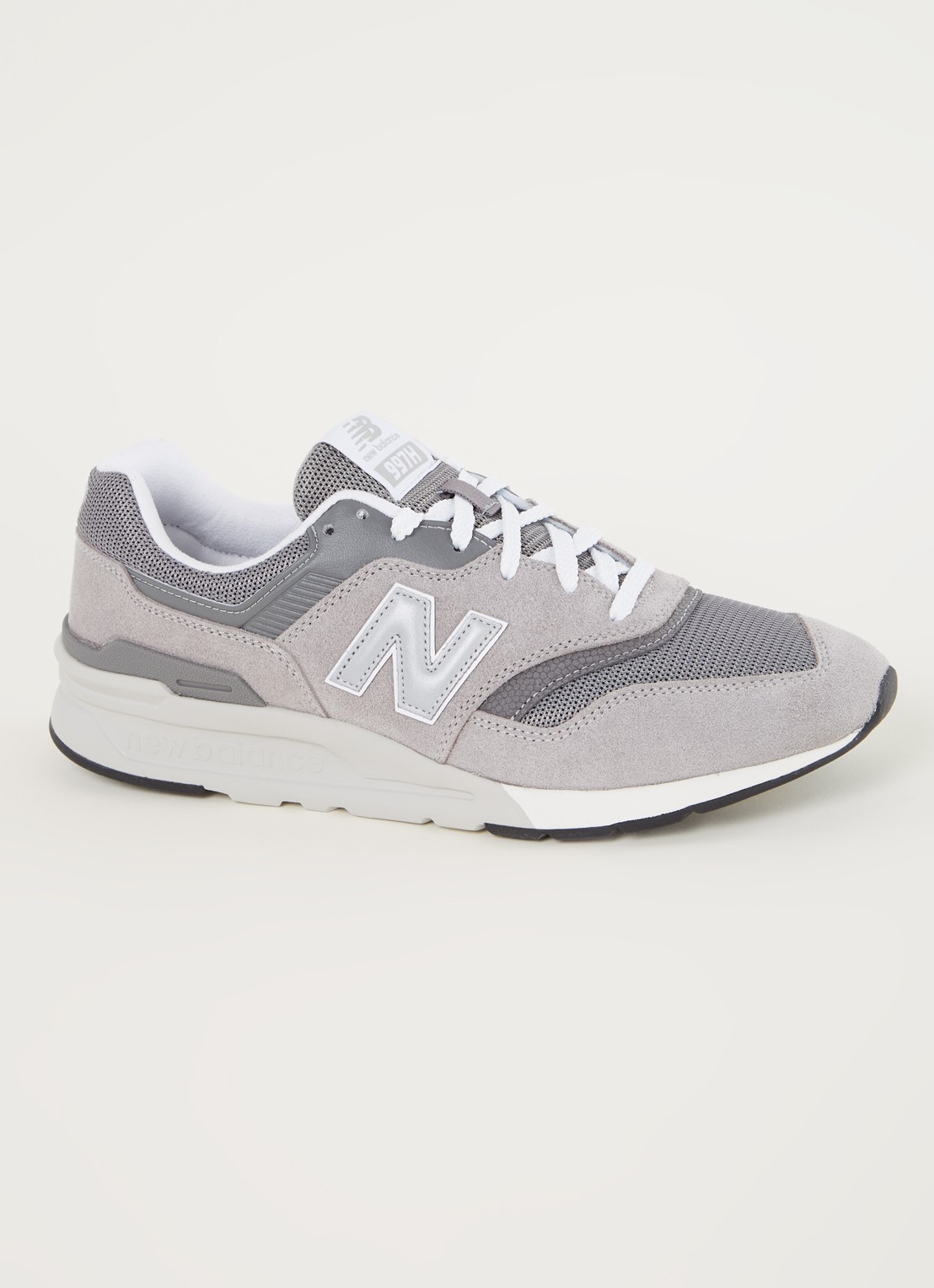New Balance 997 sneaker met leren details - voorkant 4 grijs
