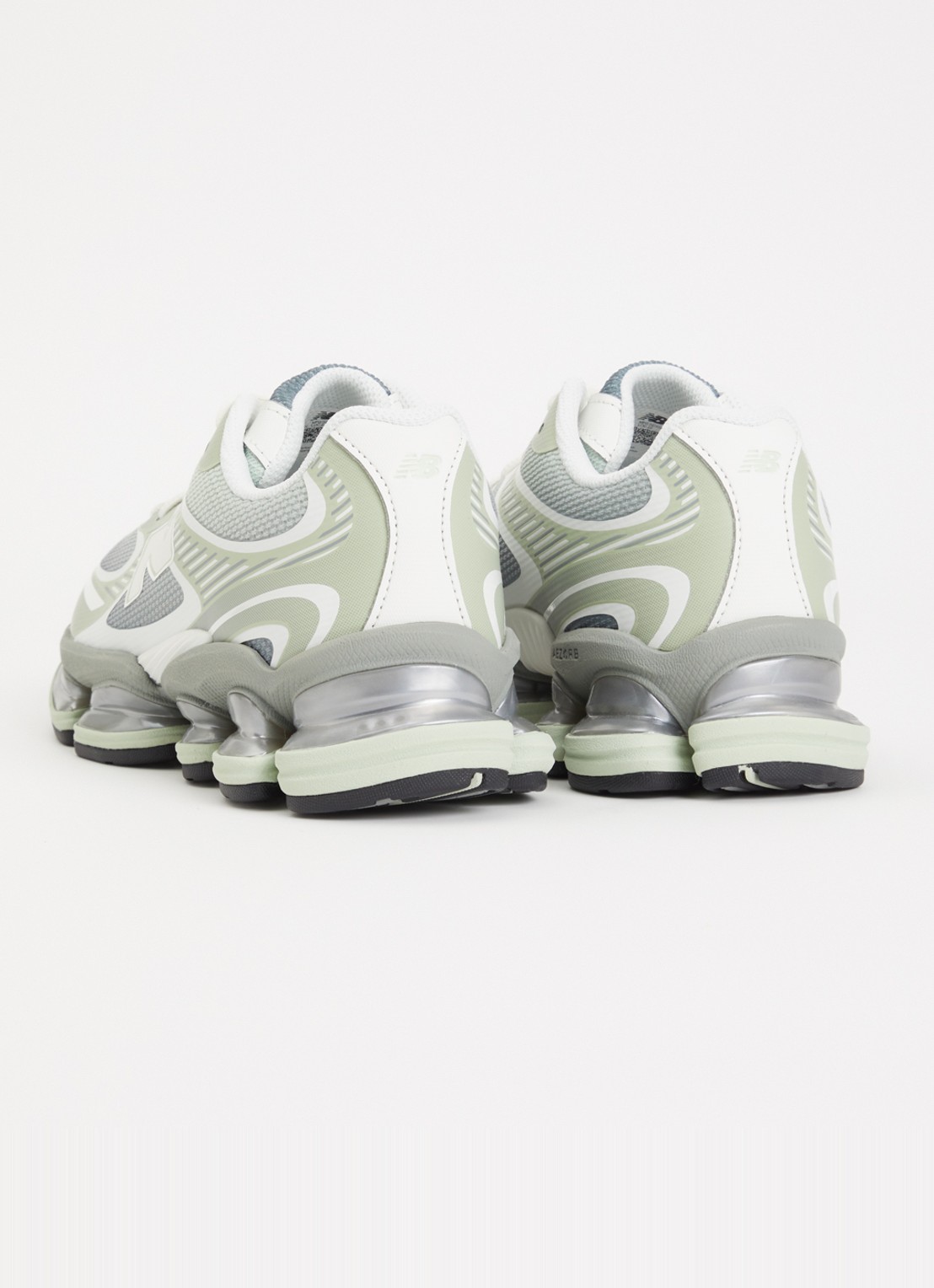 New Balance ABZORB 2000 sneaker met details van mesh  - achterkant 5 lindegroen