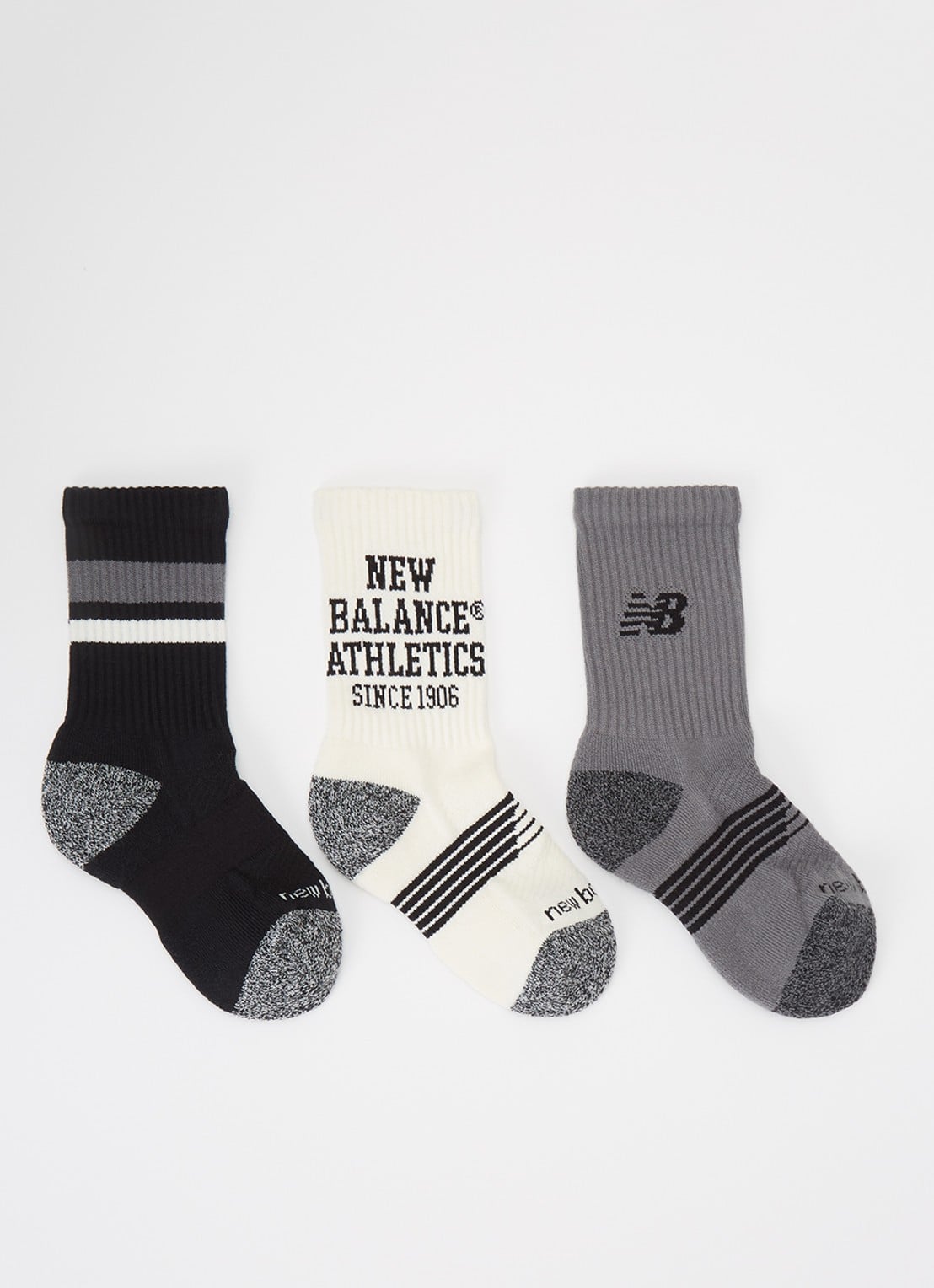 New Balance Active sokken 3-pack - voorkant grijs