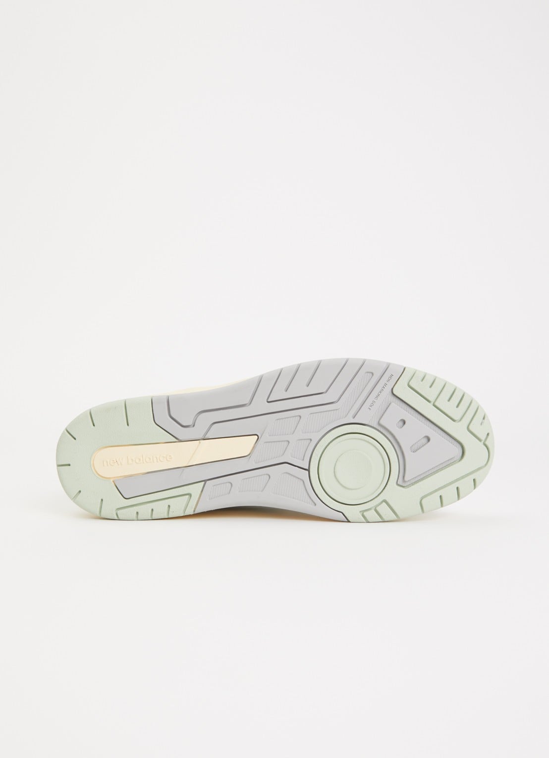 New Balance BB950 sneaker van leer met details van nubuck - detail 4 lindegroen