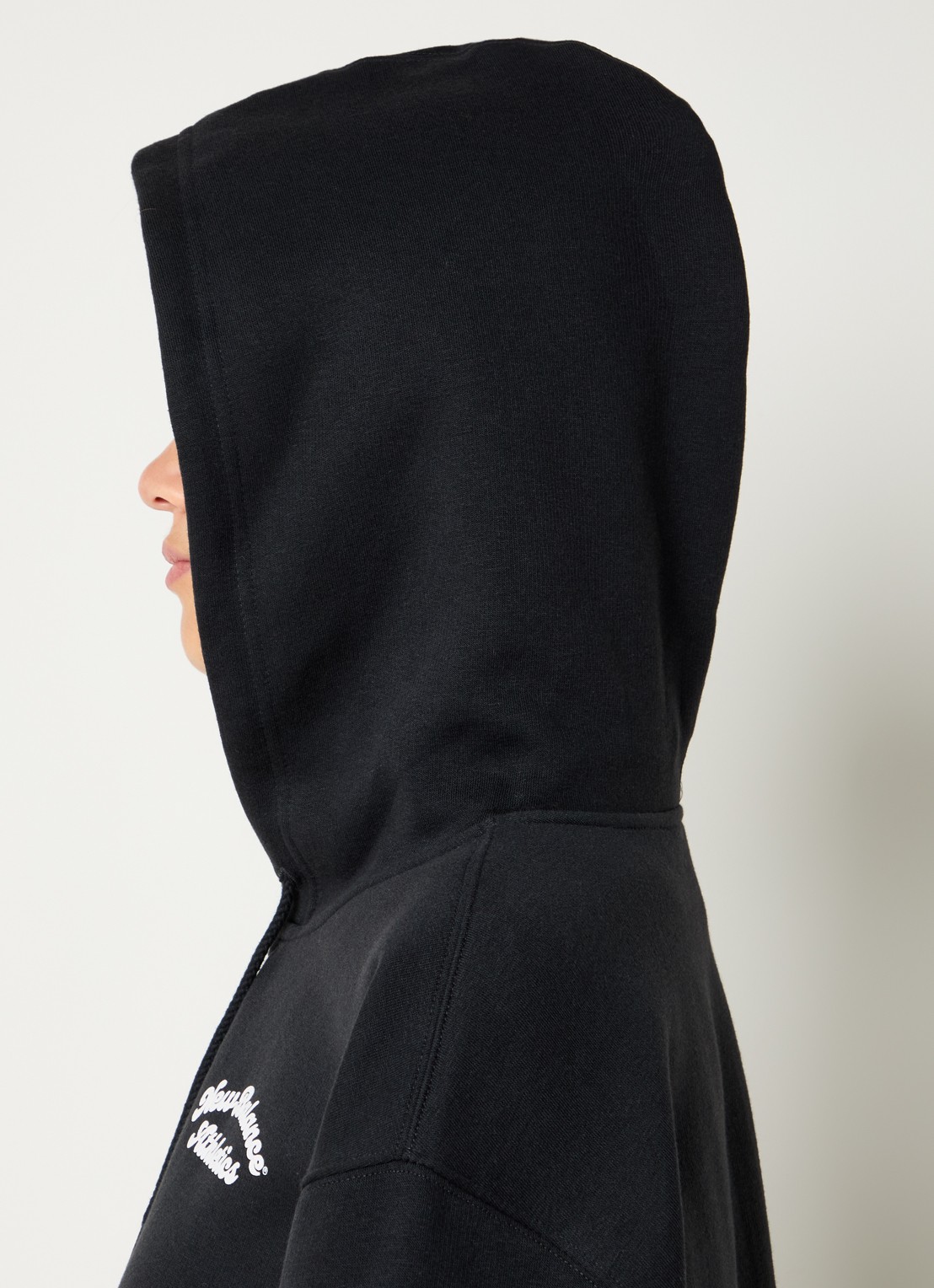 New Balance Cropped sweatvest met logoprint - detail 3 zwart