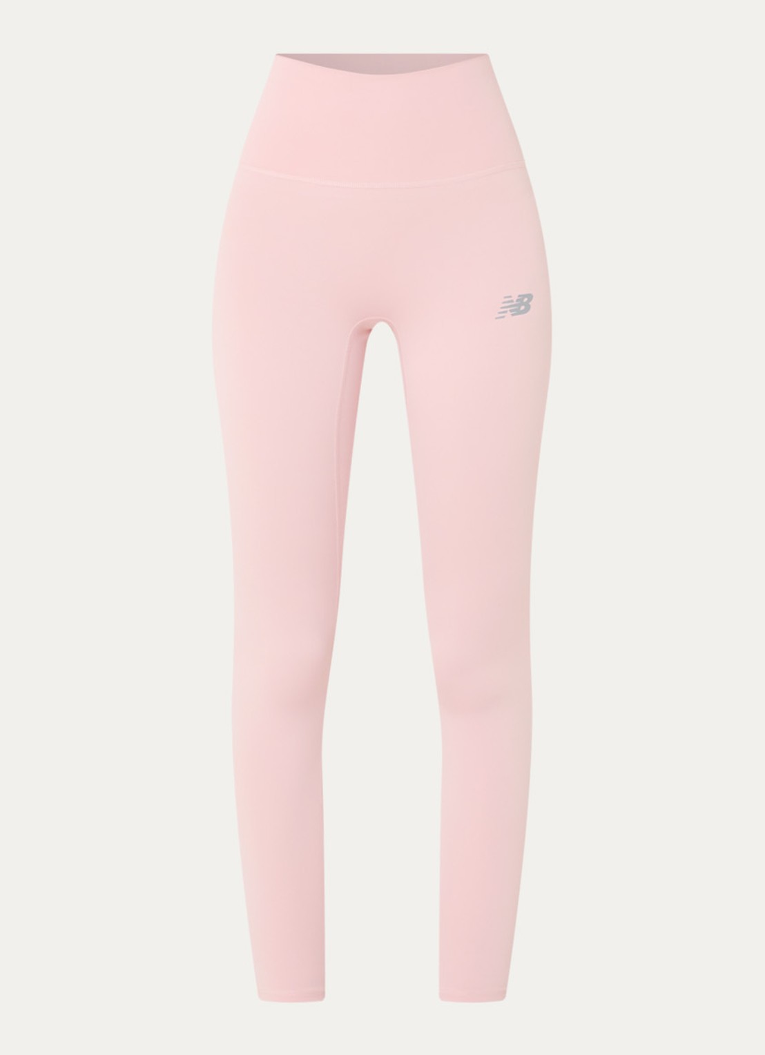 New Balance Essential high waist skinny fit trainingslegging met logo - voorkant roze