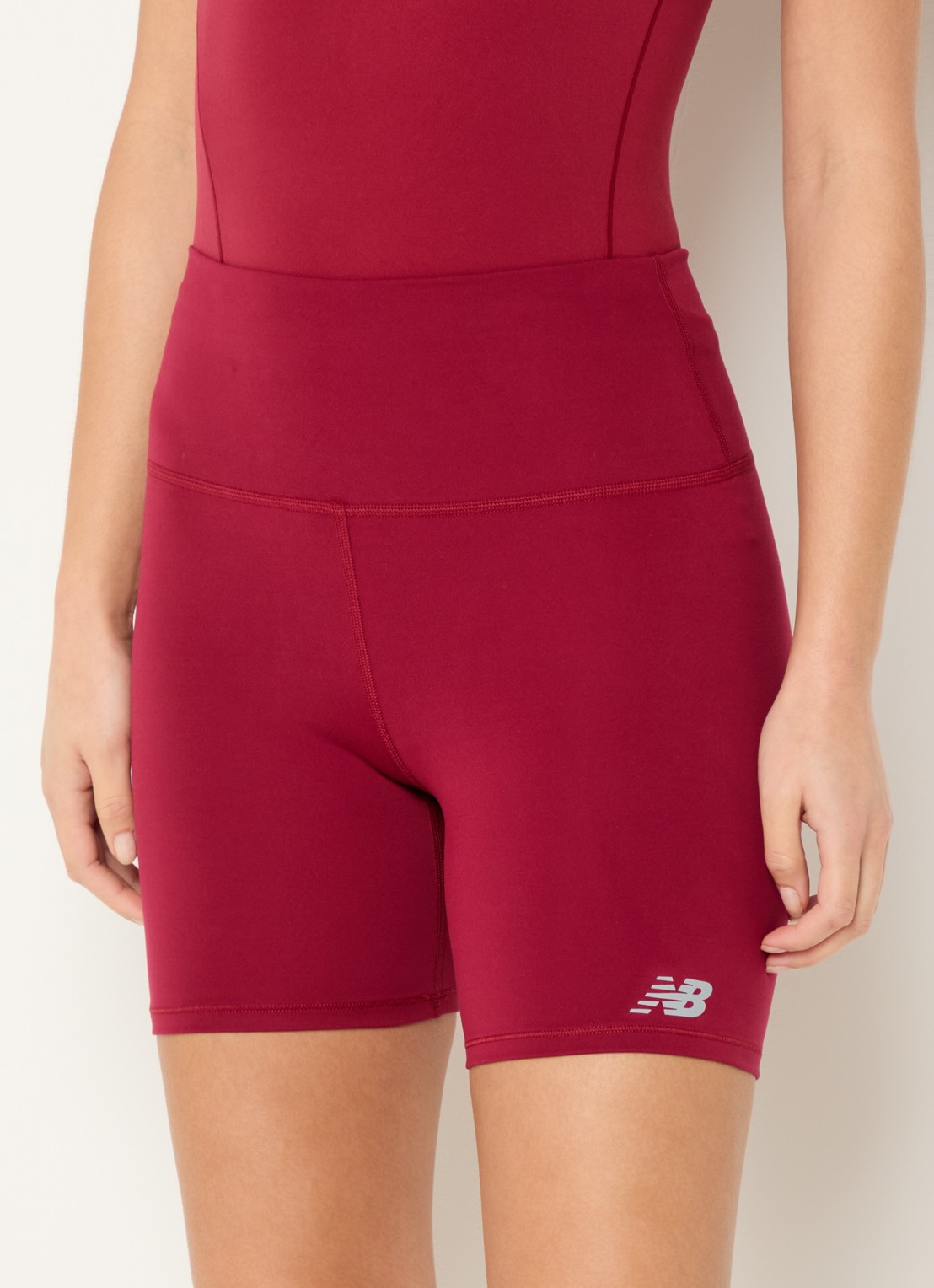 New Balance Harmony high waist skinny fit kore trainingslegging - detail 3 rood