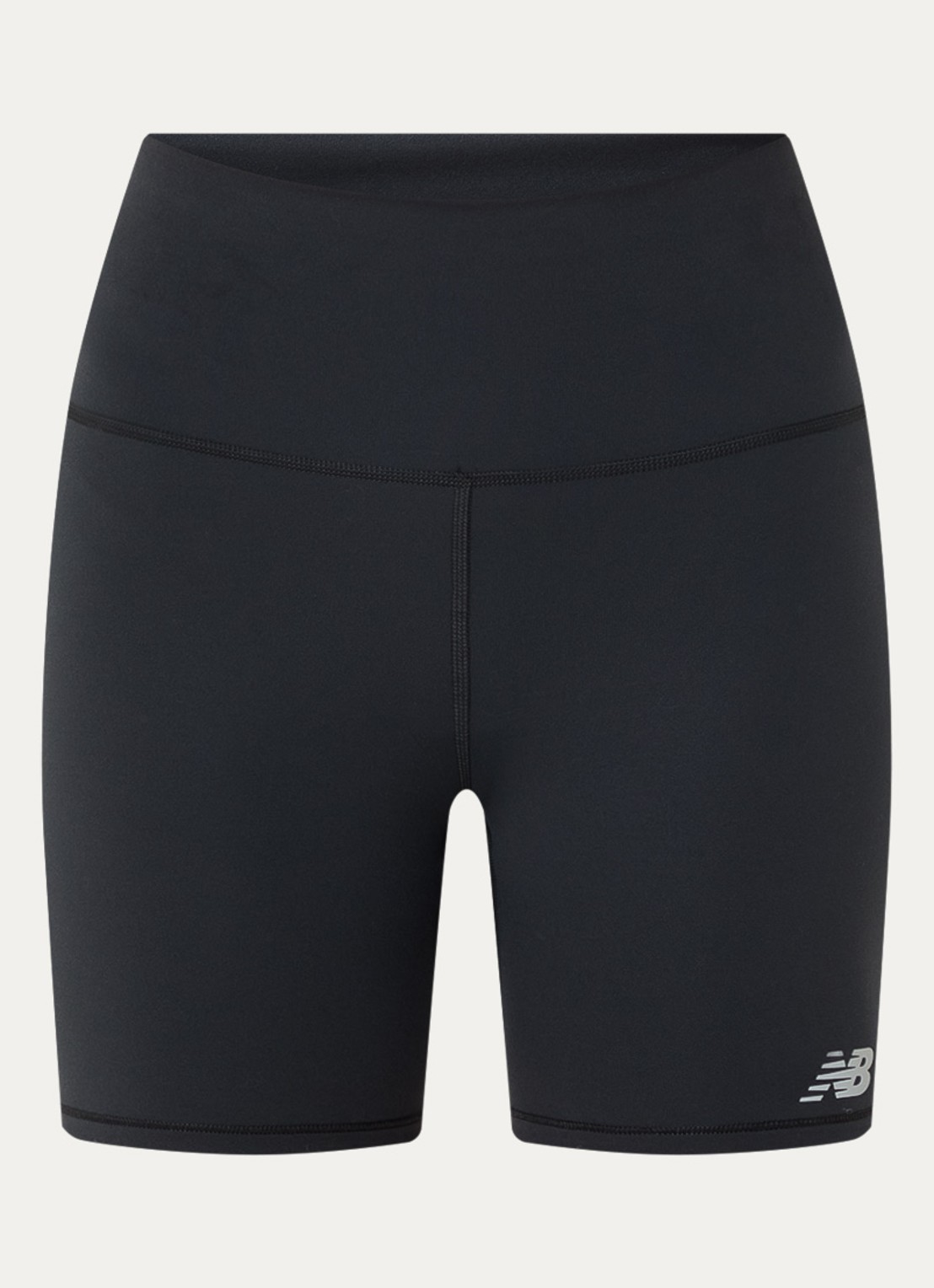 New Balance Harmony high waist skinny fit korte broek - voorkant 2 zwart