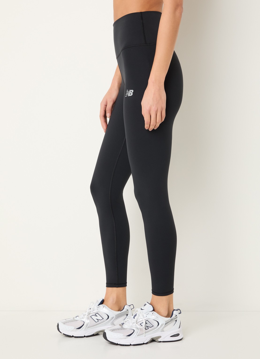 New Balance Harmony high waist trainingslegging met logoprint - detail 4 zwart