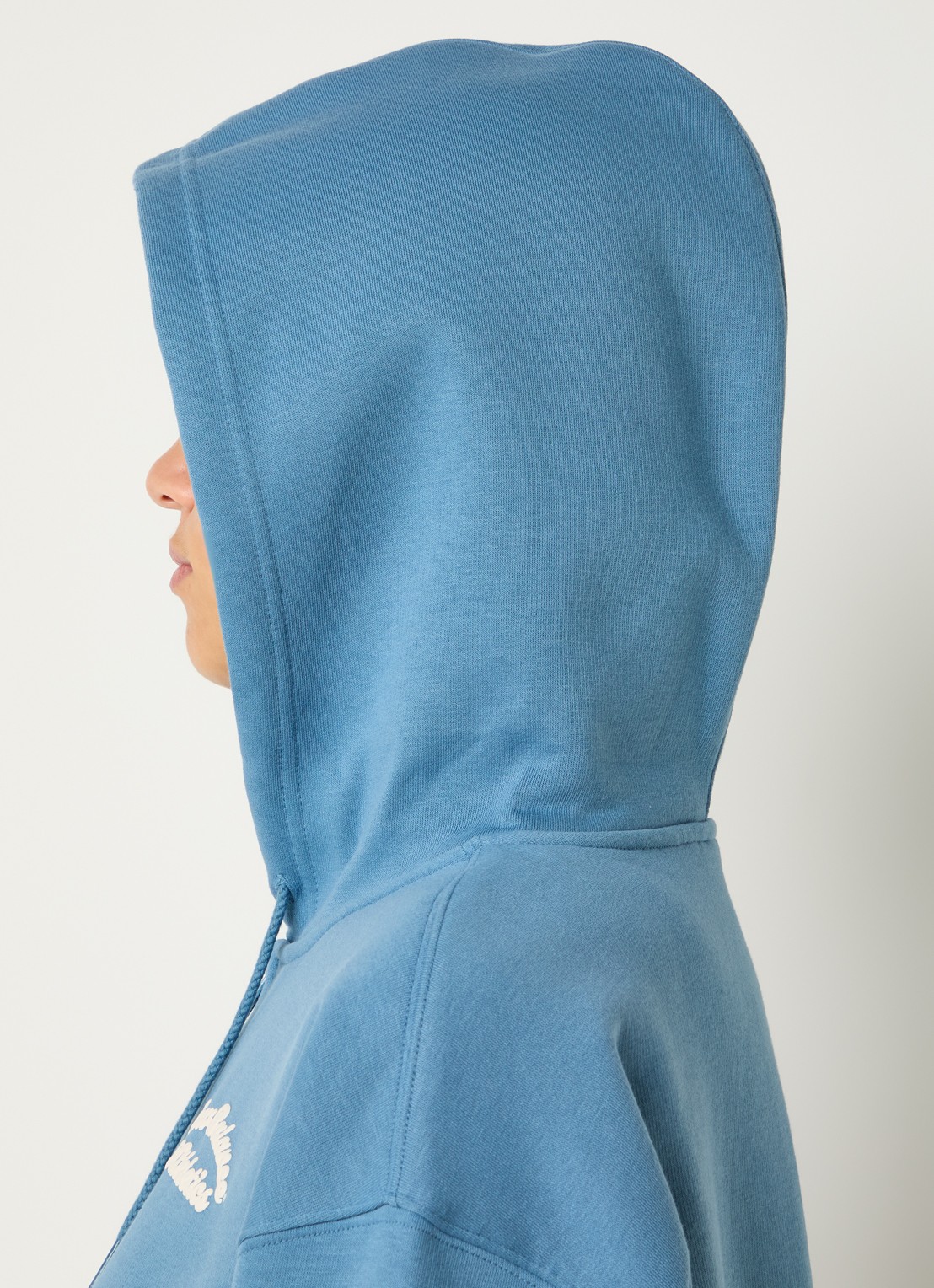 New Balance Heritage cropped sweatvest met logoprint - detail 5 blauwgrijs