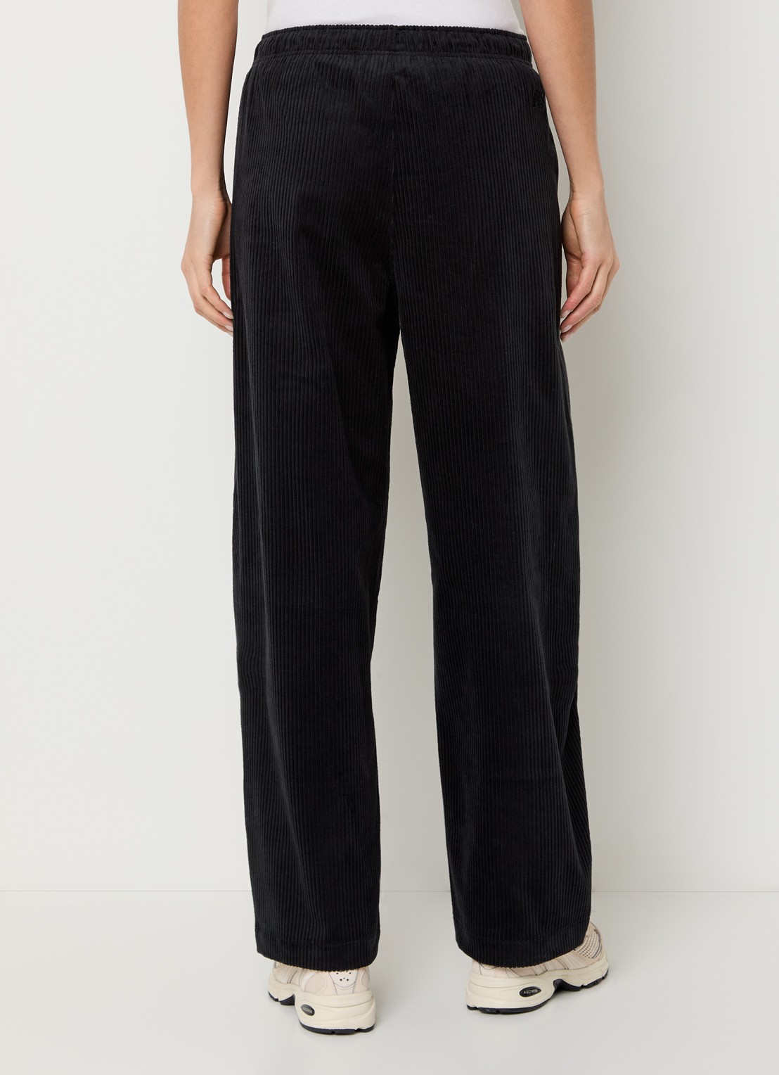 New Balance High waist straight fit broek met steekzakken - achterkant 2 zwart