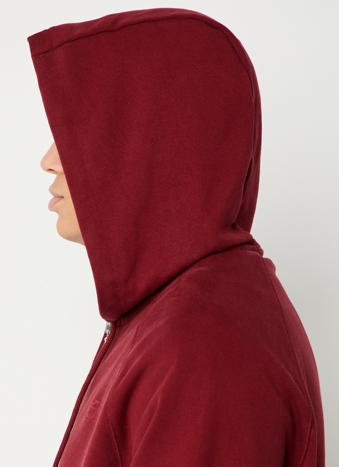New Balance Hoodie met logoborduring en steekzakken - detail 5 rood