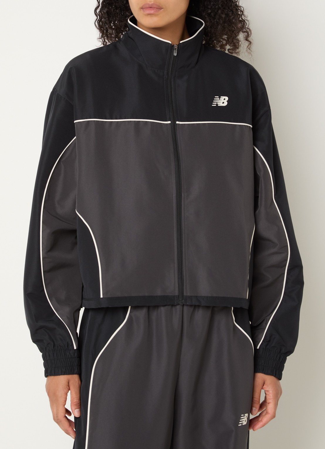 New Balance Jack met logo en steekzakken - detail 4 zwart
