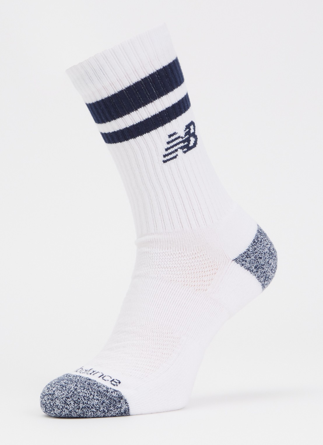 New Balance Lifestyle Crew sokken met logo in 3-pack - detail donkerblauw