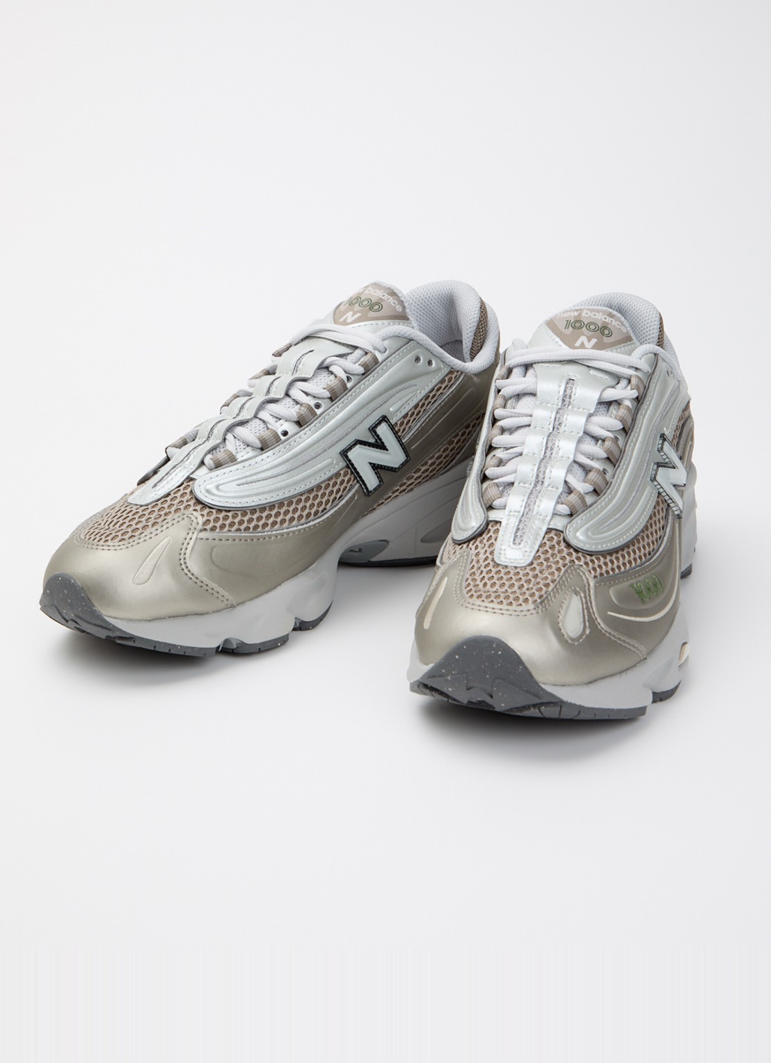 New Balance M1000 sneaker met mesh details - detail 4 grijs