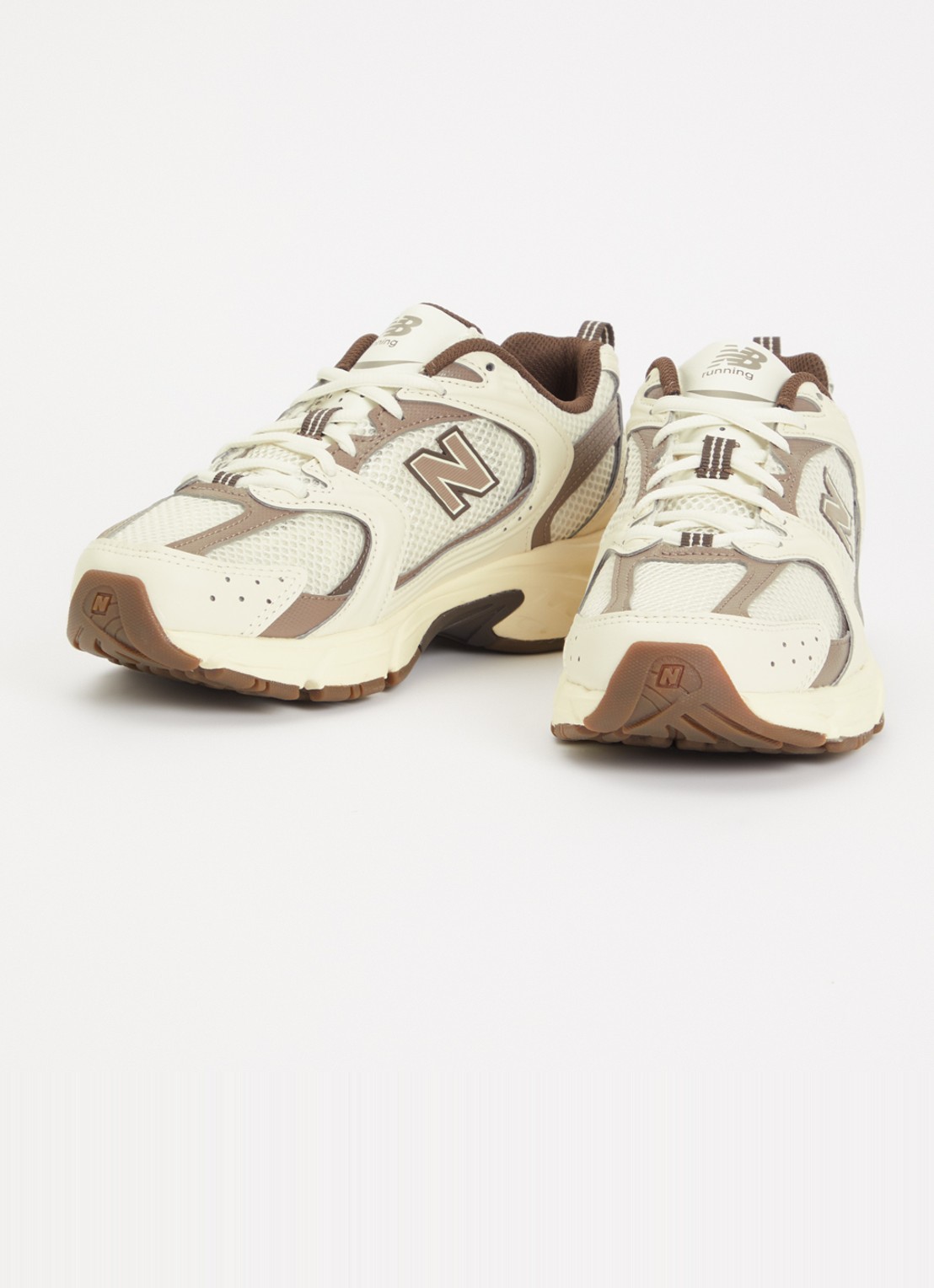 New Balance M350 Turtledove sneaker met details van mesh - detail 2 bruin