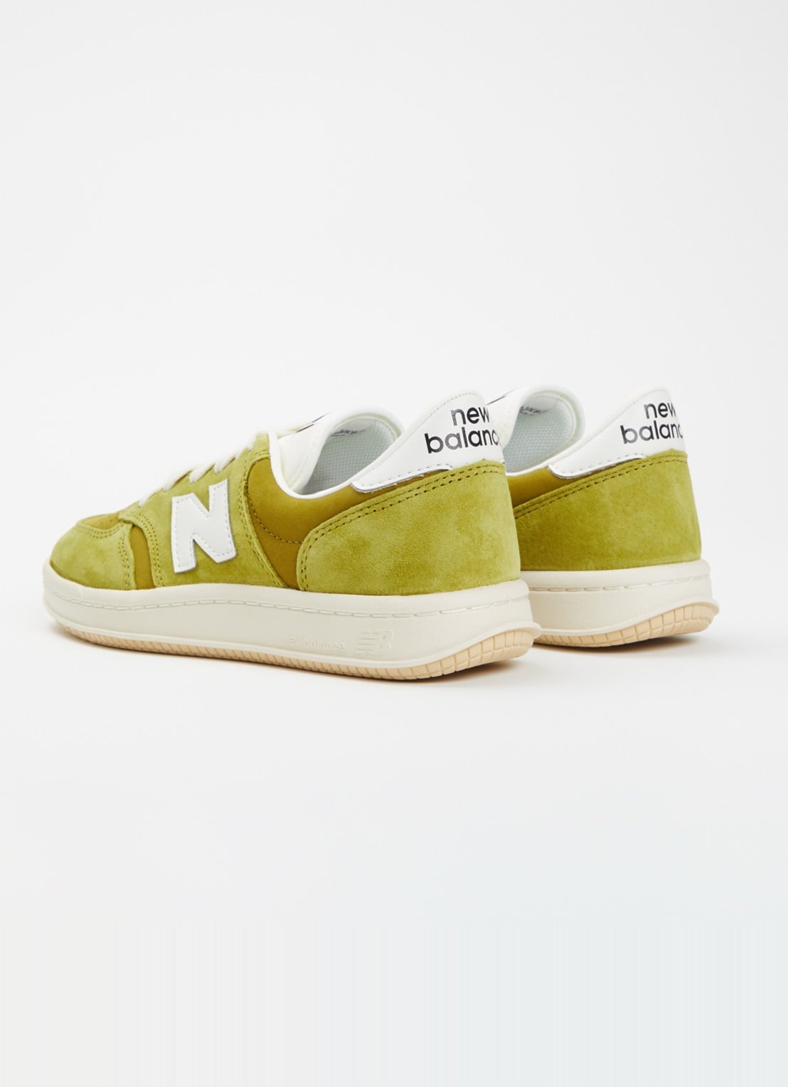 New Balance M5003 sneaker van suède  - achterkant 3 mosgroen