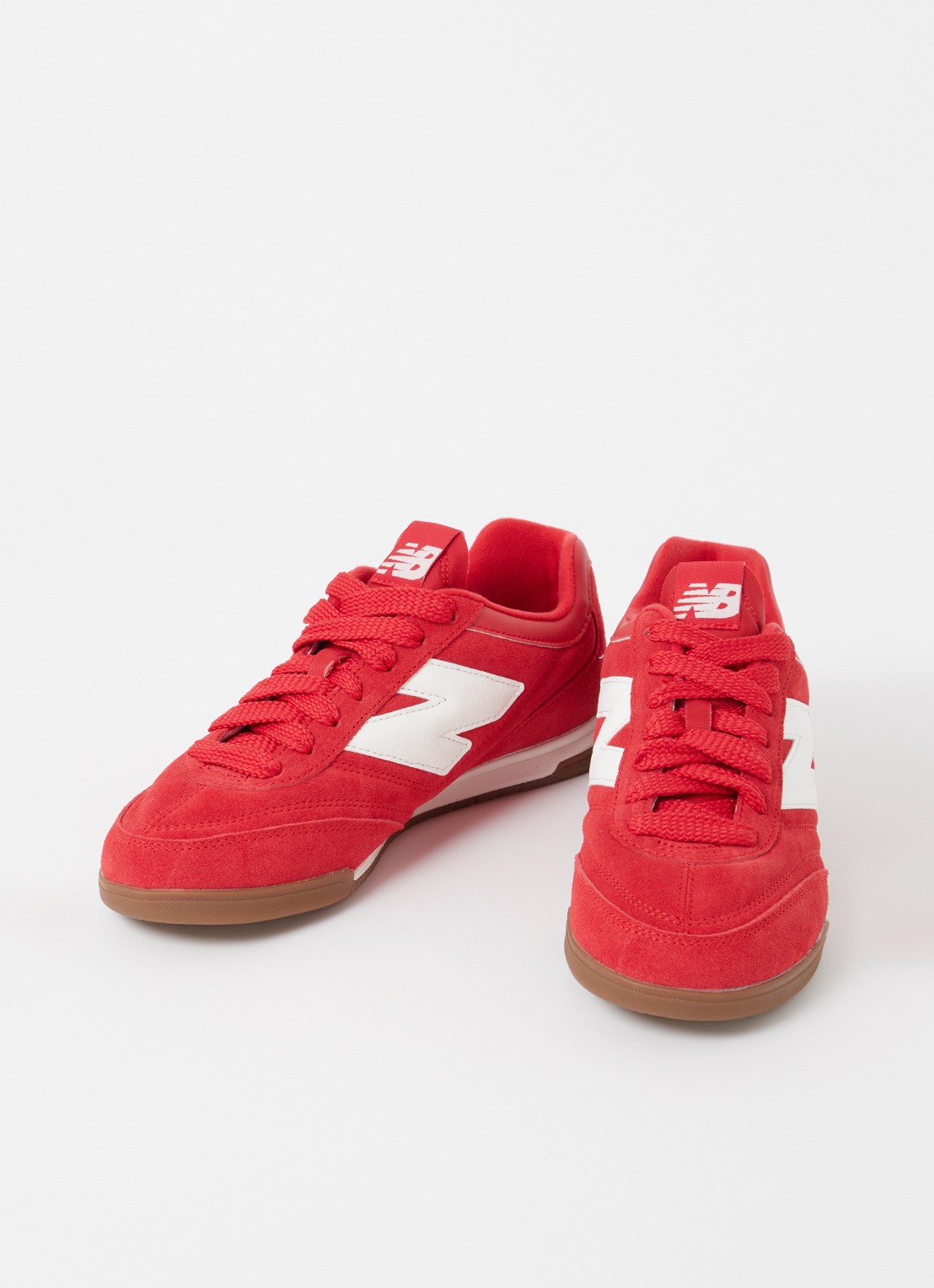 New Balance RC42 sneaker van suède met logo - detail 3 rood