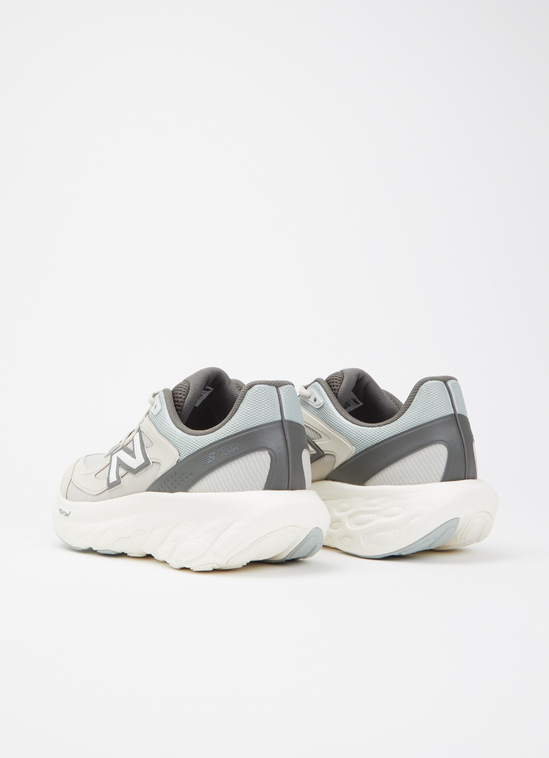New Balance Sneaker van mesh met logo - achterkant 6 beige