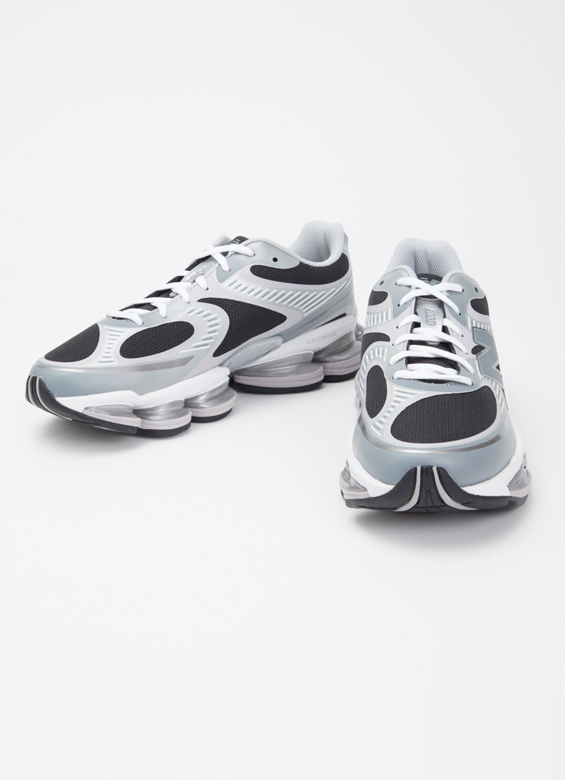 New Balance Sneaker van mesh met logo - detail 3 grijs