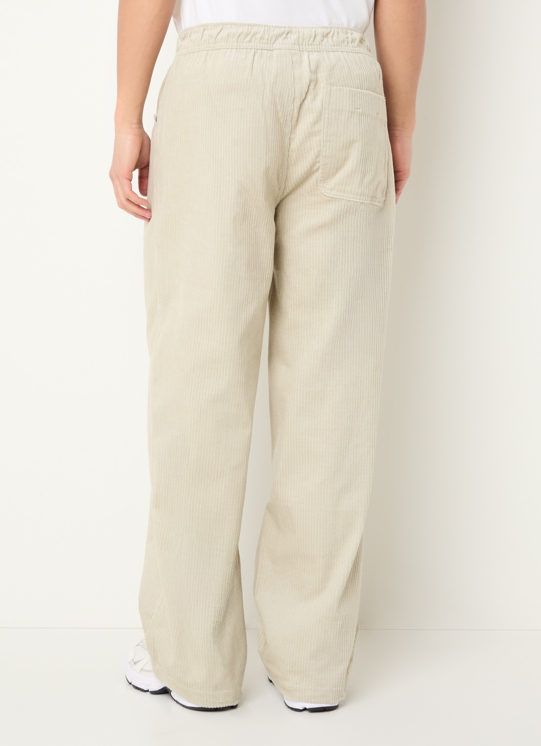 New Balance Straight fit broek van fluweel met steekzakken - achterkant 3 khaki