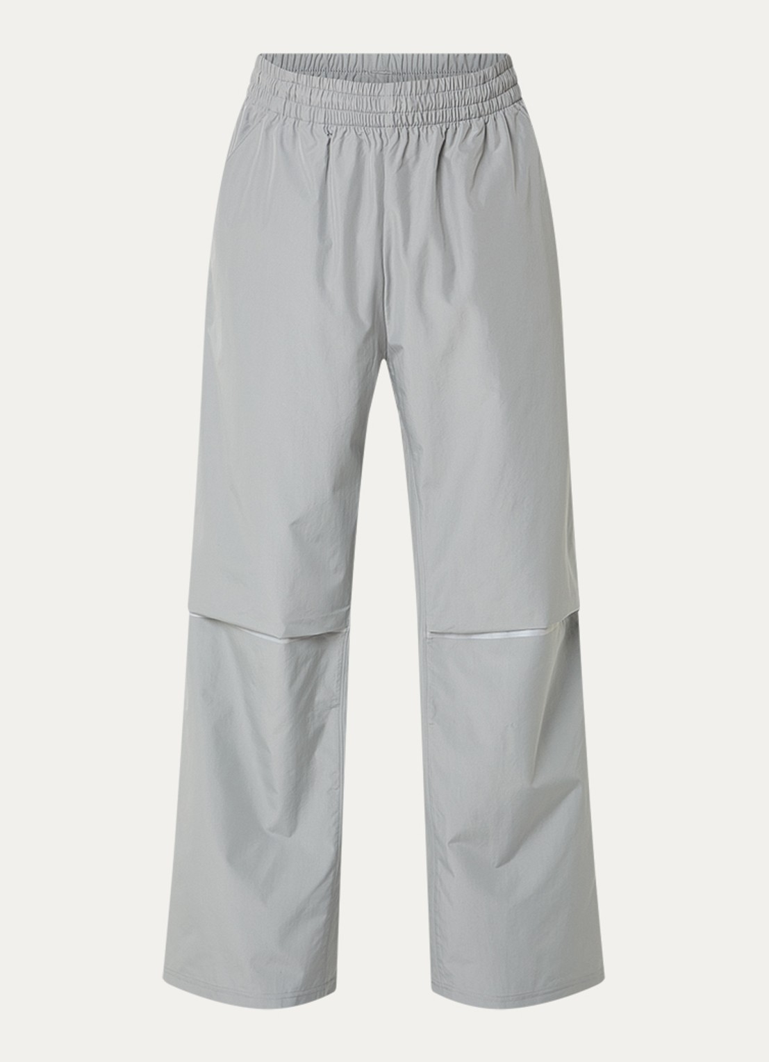 New Balance Straight fit trackpants met logo en steekzakken - voorkant 2 lichtgrijs