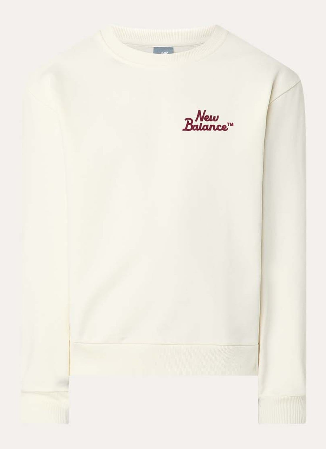 New Balance Sweater met logo - voorkant creme