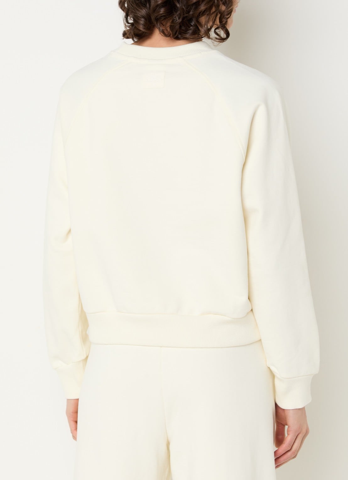 New Balance Sweater met logo - achterkant gebroken wit