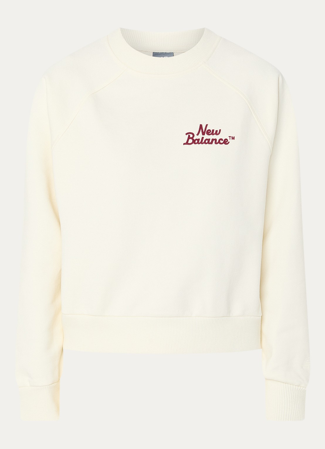 New Balance Sweater met logo - voorkant 2 gebroken wit