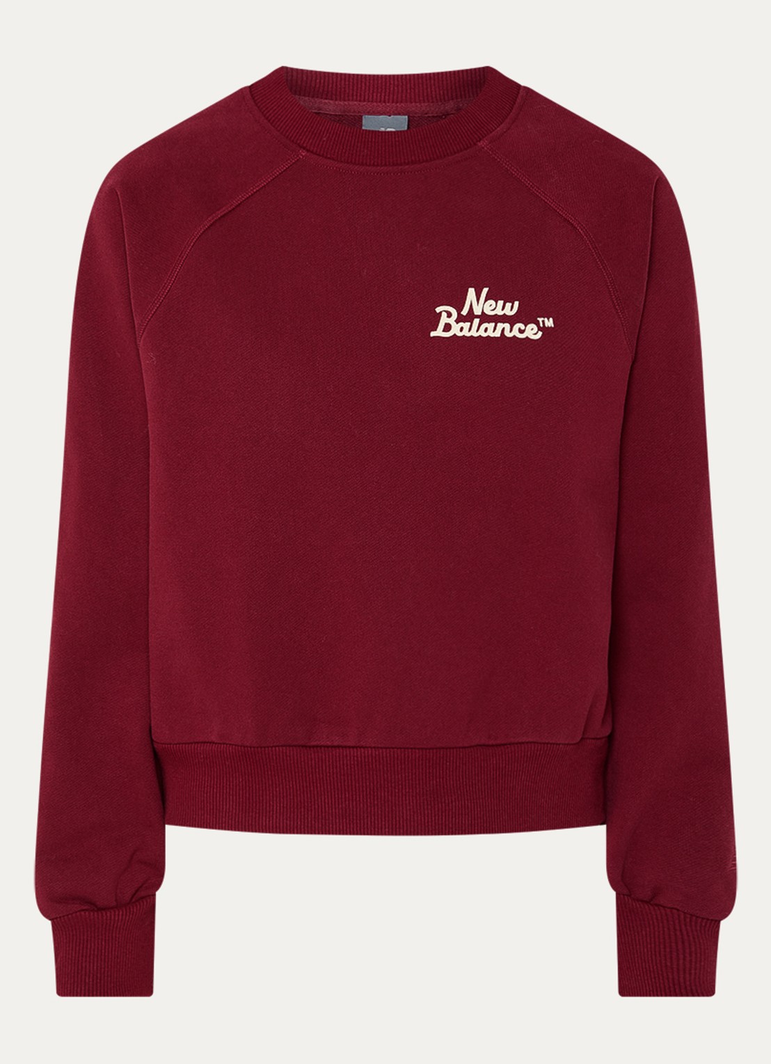 New Balance Sweater met logo - voorkant 2 donkerrood