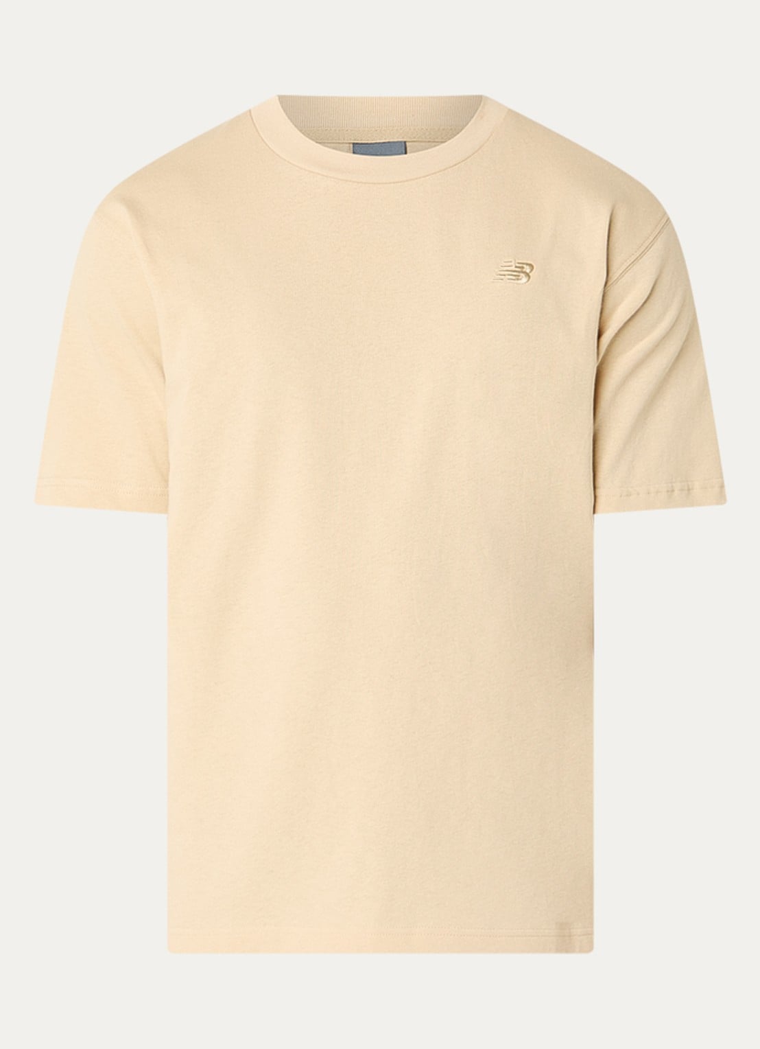 New Balance T-shirt met logo - voorkant 2 creme