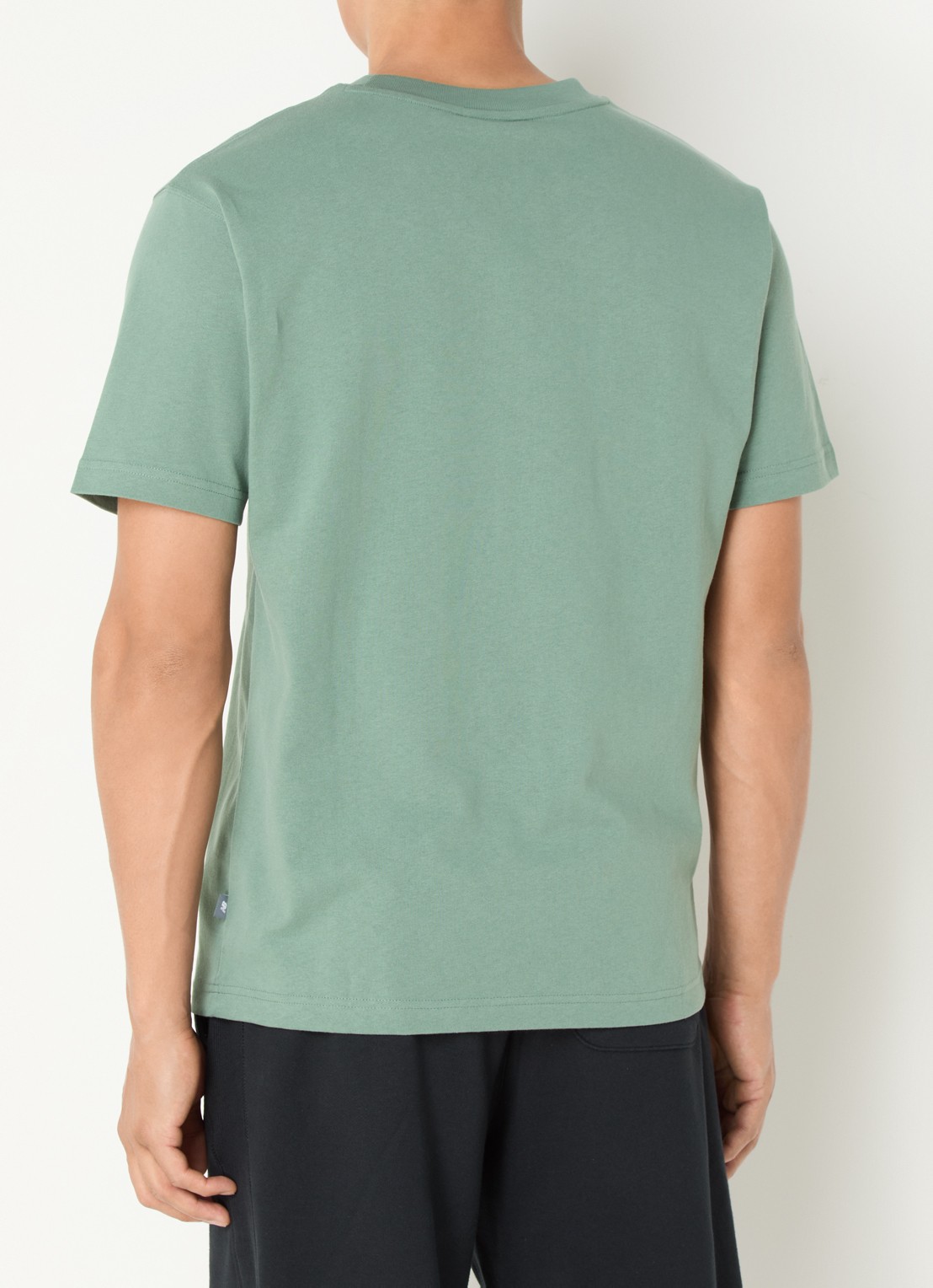New Balance T-shirt met logoprint - achterkant lichtgroen
