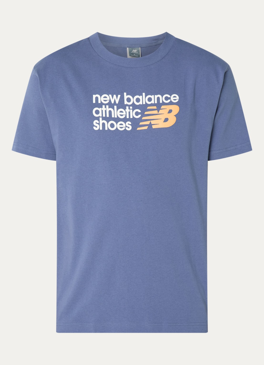 New Balance T-shirt met logoprint - voorkant 3 paars