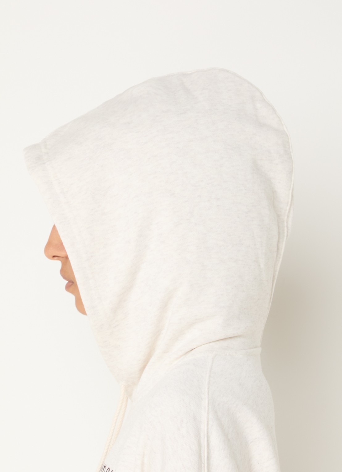 New Balance Trackside hoodie met logoborduring - detail 2 grijs