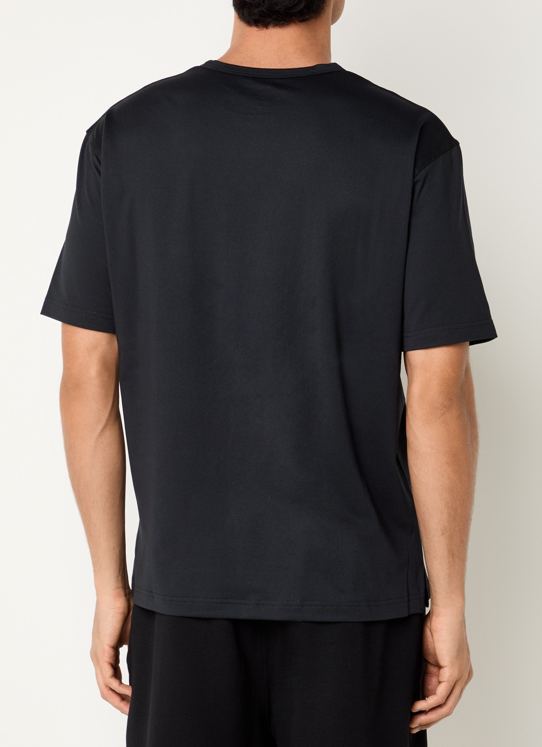 New Balance Trainings T-shirt met logo - achterkant 3 zwart