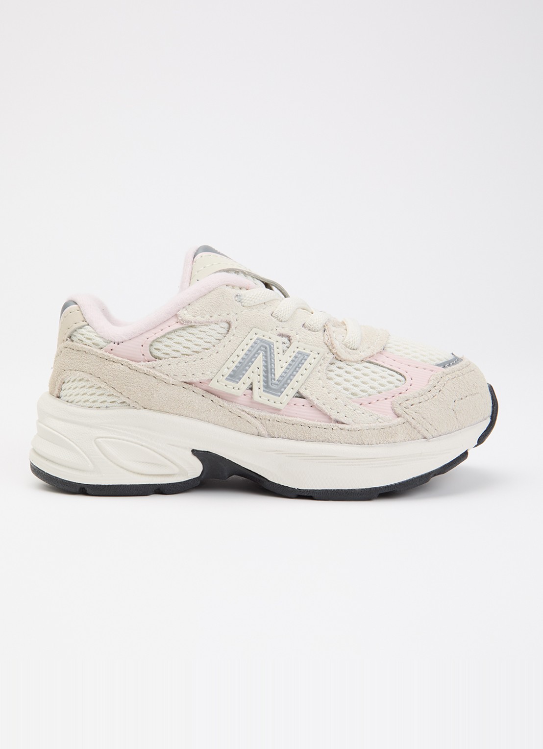 New Balance Turtledove 162 sneaker met details van suède en mesh - voorkant 3 beige