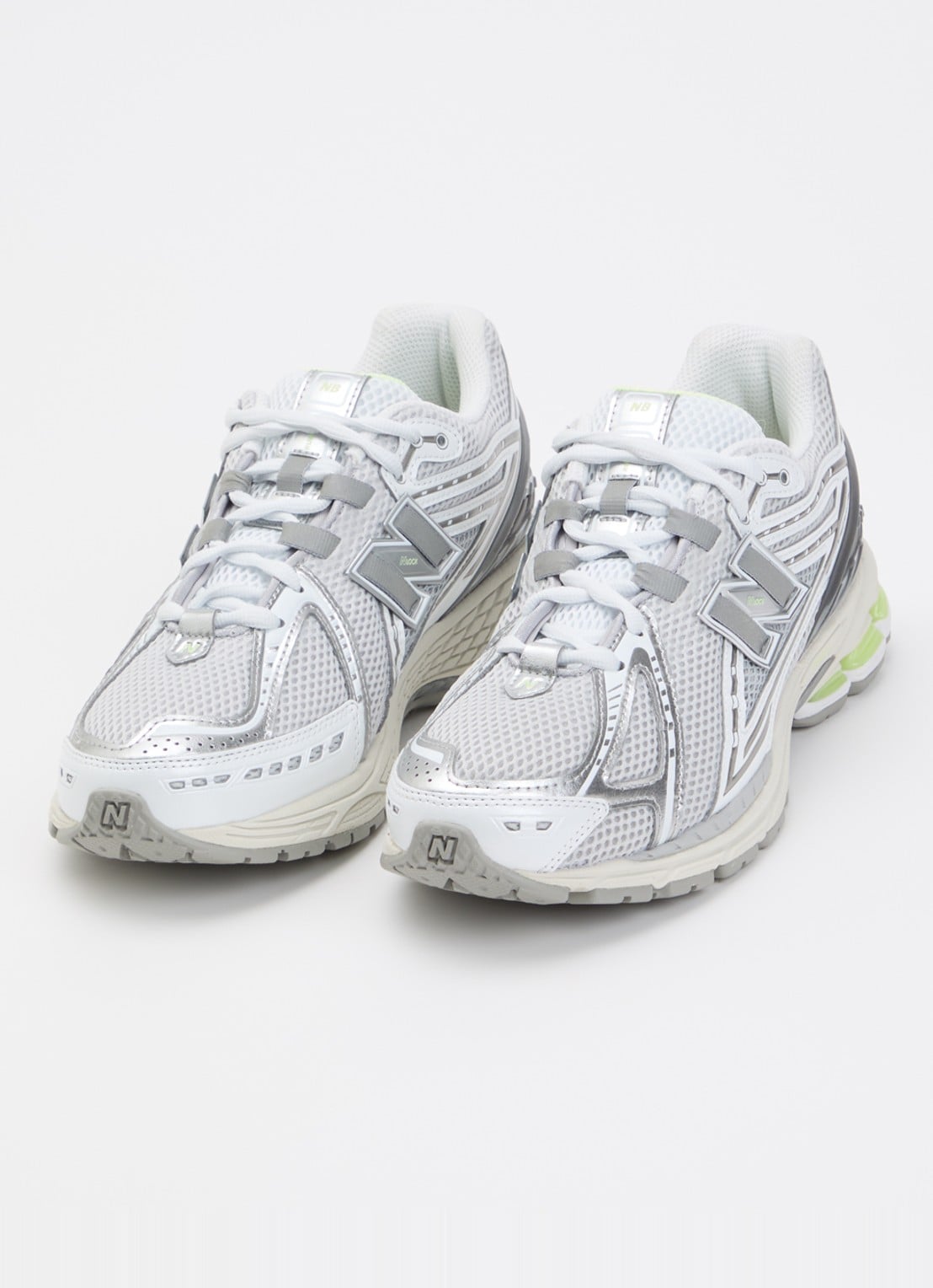 New Balance U19063NQ sneaker met logo en details van leer  - detail 3 grijs