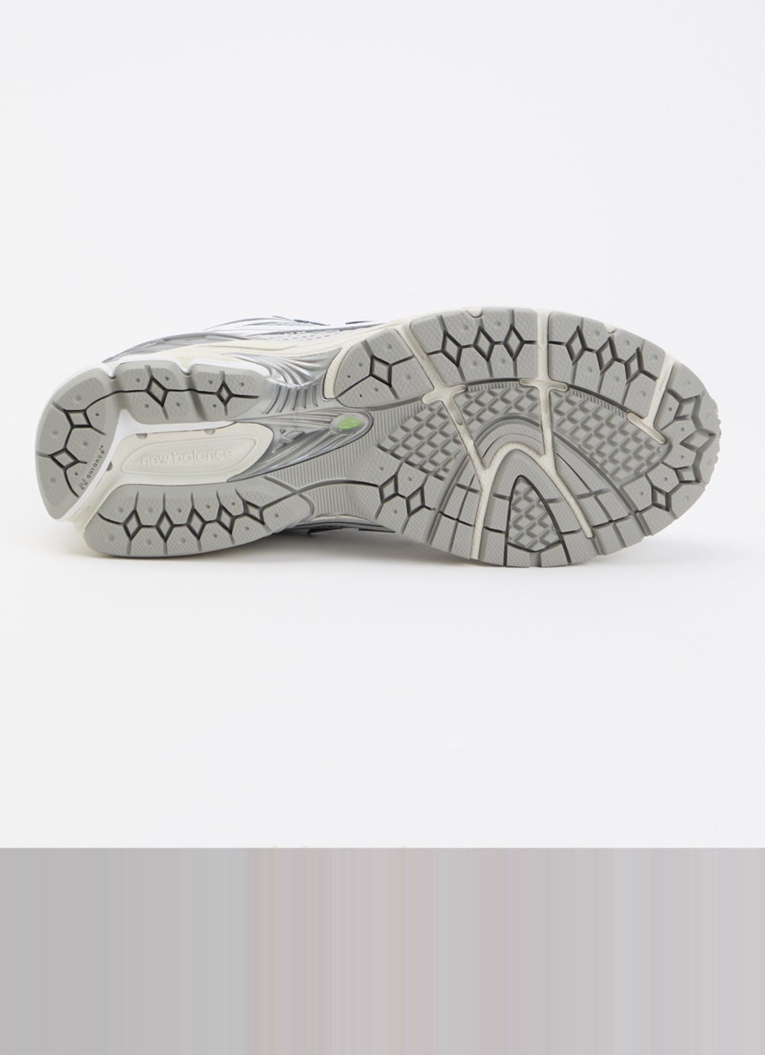 New Balance U19063NQ sneaker met logo en details van leer  - detail 5 grijs