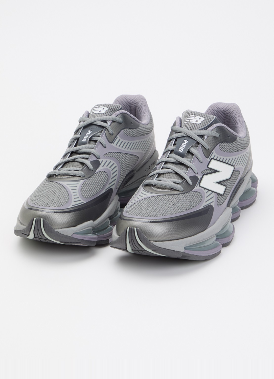 New Balance U2000 sneaker met logo  - detail paars