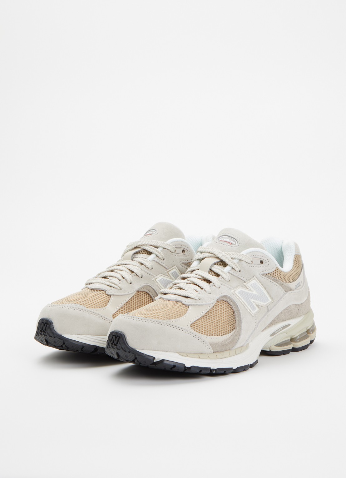 New Balance U2002 sneaker van suède met mesh details - detail 4 taupe