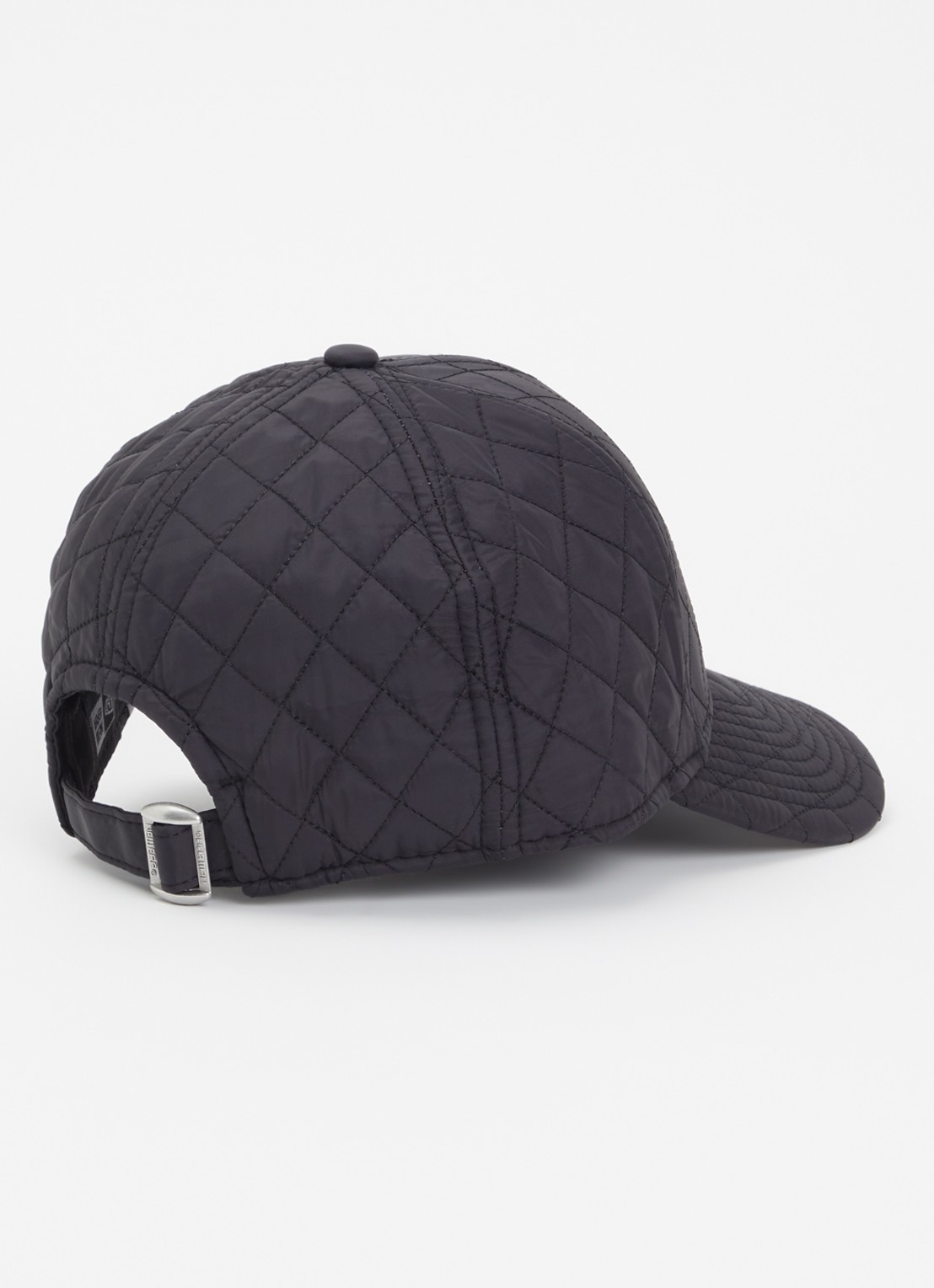 New Era Pet met logo en quilt patroon - detail 2 zwart
