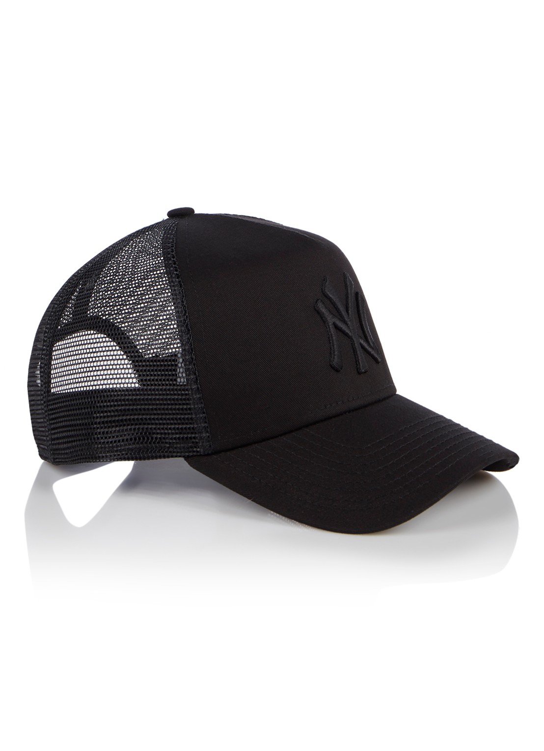 New Era Pet met logo  - voorkant zwart