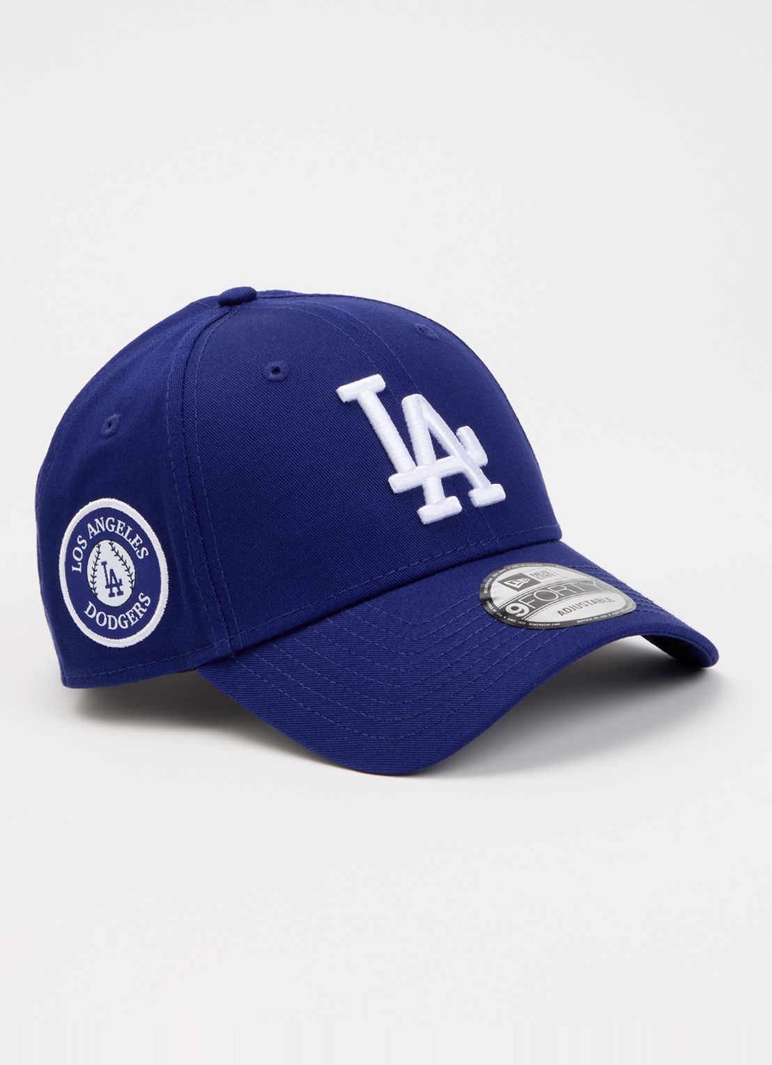 New Era Pet met logoborduring - voorkant 2 royalblauw